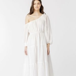 BARDOT GIANNA MIDI DRESS IN ORCHID WHT